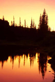 Sunrise at reflection lake.