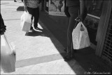 White shopping bags