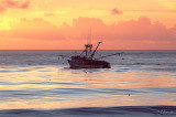 Crab Boat Sunset