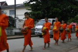 Monks collecting alms, Luang Prabang