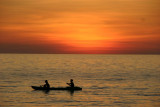 Sunset and canoe, Koh Chang, Thailand