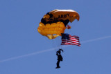 Chicago Air and Water Show 2008 - Jumper 2 waves the U.S flag proudly