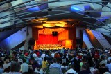 Concert at the Pritzker Pavilion at night, Chicago