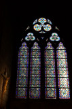 Stained Glass window, Notre Dame de Paris, Paris, France