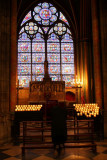 Prayers at the Notre Dame, Paris, France