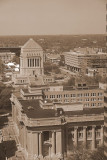 Indiana War Memorial and the Courthouse,Indianapolis