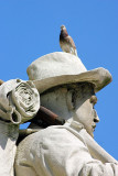 Limestone sculpture of a Sailor,Indianapolis