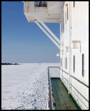 Going with the ferry from Waasa to Umeå (Sweden)