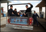 Boys on petrol-station on the road to Deir ez-Zor