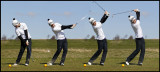 Martin playing golf in Landskrona