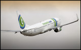 Transavia taking off from Fuerteventura