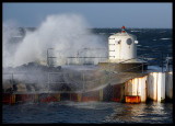 Winter gale in Skanör harbour - Sweden
