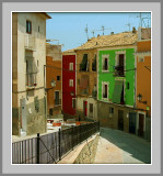 Colored walls of Villajoyosa