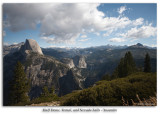 Half Dome, Vernal, and Nevada Falls from Glacier Point