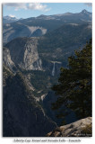 Liberty Cap, Vernal and Nevada Falls from Glacier Point