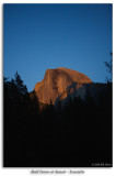 Half Dome at Sunset