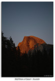 Half Dome at Sunset