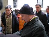 Gianni reading names to L'accordo .. A1753