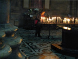 Inside the Duomo, lighting  a candle .. A1746