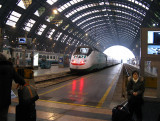 Waiting for the train inside the Stazione Centrale .. A1766