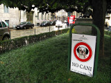A No Dog Park on Via Brera .. A2676