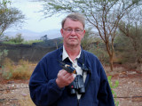 Mikael with a Red-rumped swallow