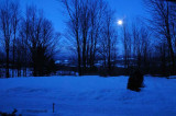 Morning Moon Set Over the Valley