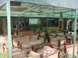 Lounge area at Upper Hill Campsite.