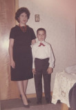 With her godson 1965