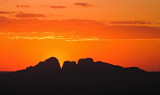 Kata Tjuta sunset silhouette