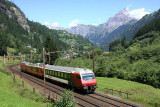 On the way to Gotthard Tunnel, a 15 km (9 mi) long railway tunnel