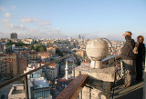 Panoramic view from Galata Tower by sunset