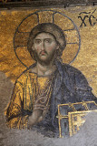 Jesus Christus als Pantokrator an einer Wand der Sdempore  / The Desis mosaic with Christ as ruler
