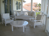 Manalapan Day Bed, Club Chairs and 48 Table