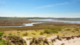 Overy marshes and Burnham Overy Staithe from Gun Hill