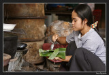 Preparando comida - Champasak