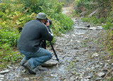 Rob making pictures from Spotted Forktail