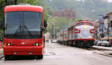 The Northbound RJC Derby train at Frankfort Kentucky