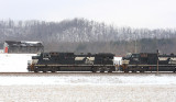 NS 111 in the snow at Bowen KY 