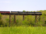 Eastbound NS 955 at Pope Lick Trestle
