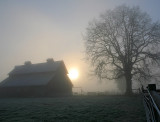 <b>2nd</b>: Foggy Barn<br>by Jim Thode