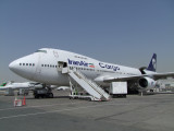 1002 25th June 09 Iran Air 747 Freighter at Sharjah Airport