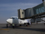 0945 15th November 07 Sama inaugural flight on stand at Sharjah Airport.JPG