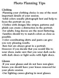 Photo Planning Tips