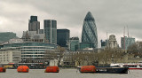 London Financial district behind Tower of London