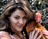 Girl With A Hen
