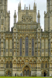 Close in on the front, Wells Cathedral