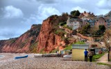 Beach and cliff path, Budleigh Salterton (3315)