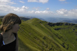Nora au sommet du plomb du Cantal