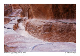 Water channels along the Siq